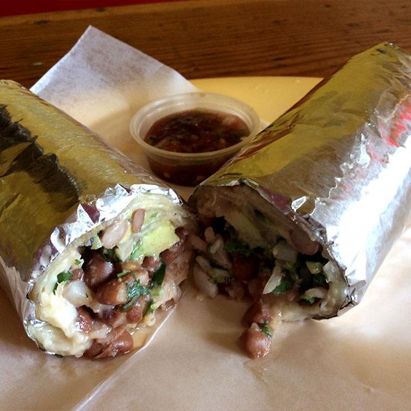 Burrito vegetariano "El mejor de SF"